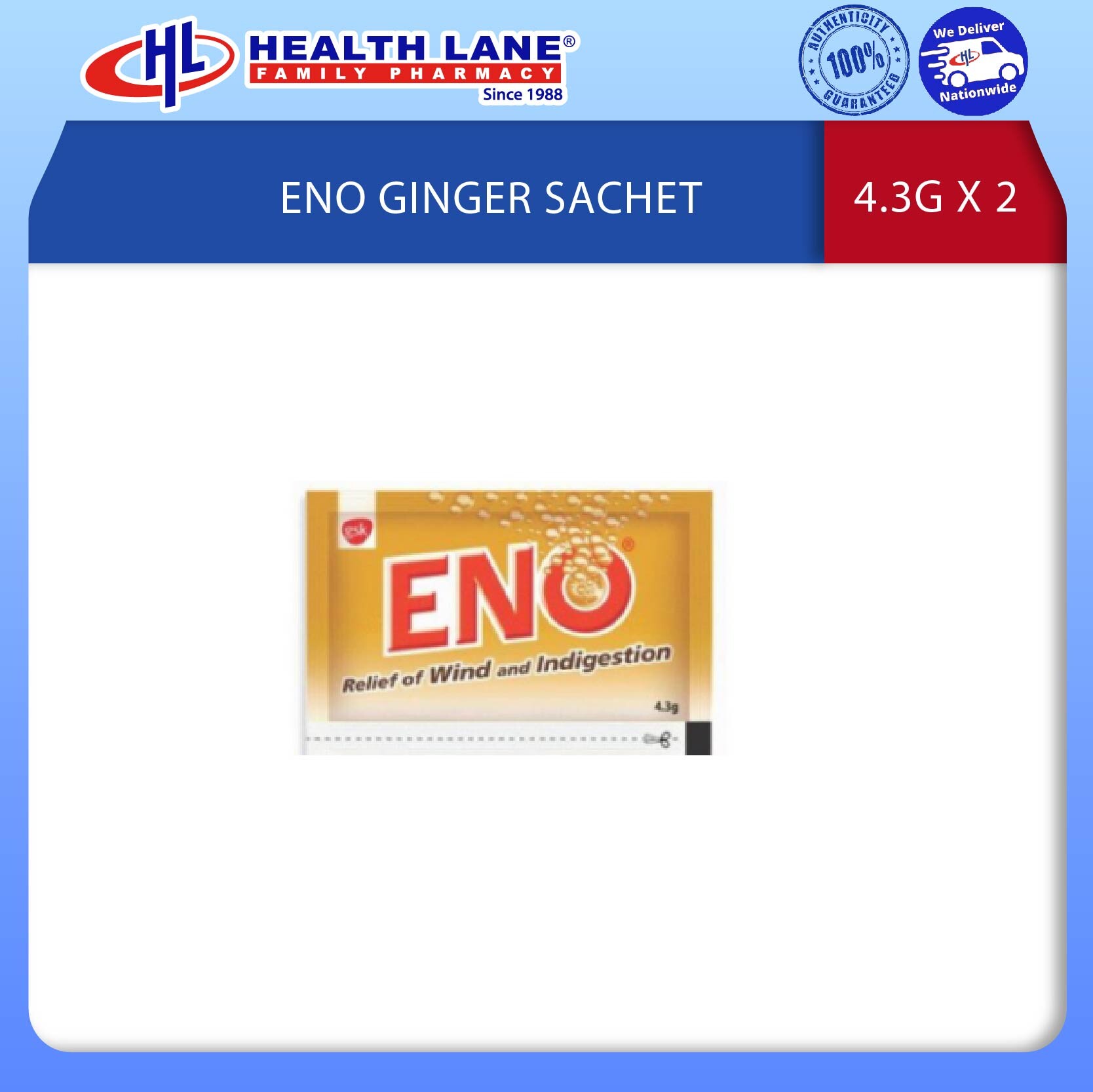 ENO GINGER SACHET 4.3G X 2